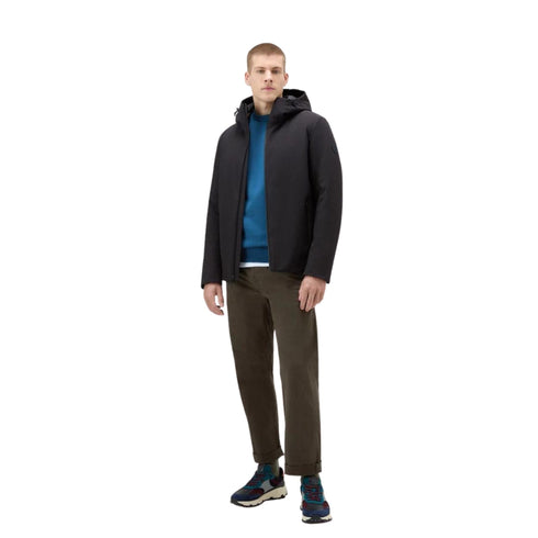 Woolrich Piumino corto Piumino Uomo corto Pacific in softshell Nero - Francavilla Moda